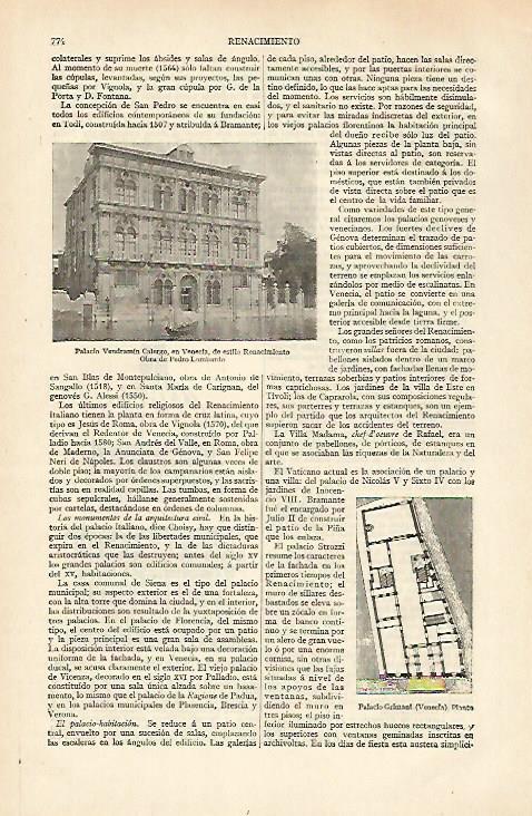LAMINA ESPASA 31042: Palacio Vendraminn Caleergo 