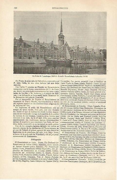 LAMINA ESPASA 31043: La Bolsa de Copenhague