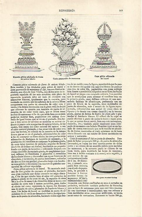 LAMINA ESPASA 31064: Canastas para reposteria