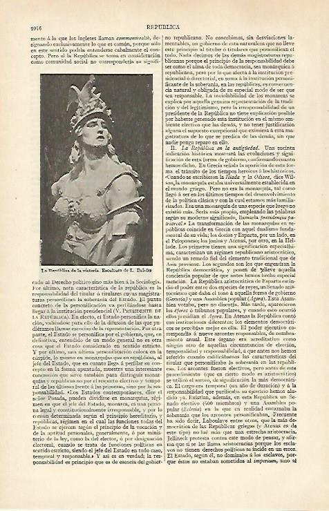 LAMINA ESPASA 31067: La Republica de la Victoria por Drivier