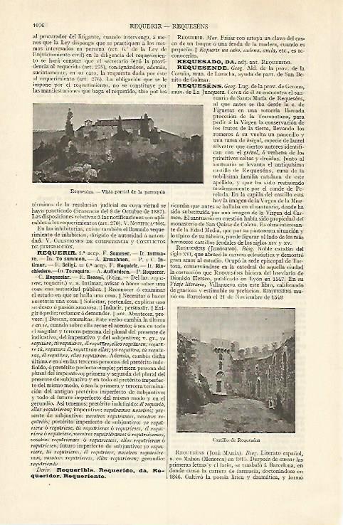 LAMINA ESPASA 31074: Parroquia de Requesens Girona