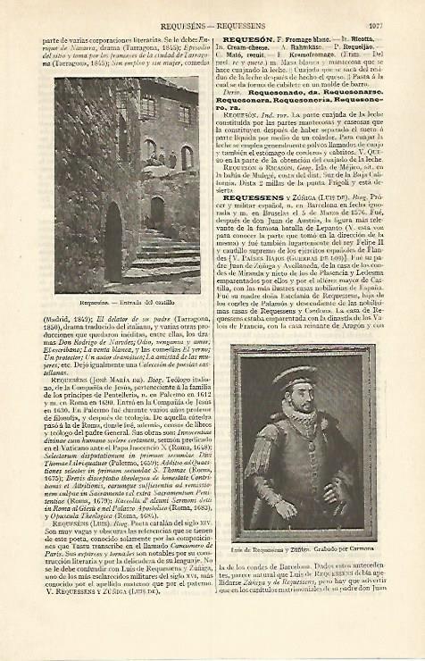LAMINA ESPASA 31075: Castillo de Requesens Girona