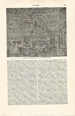 LAMINA ESPASA 31089: Altar Mayor de la Cartuja de Burgos