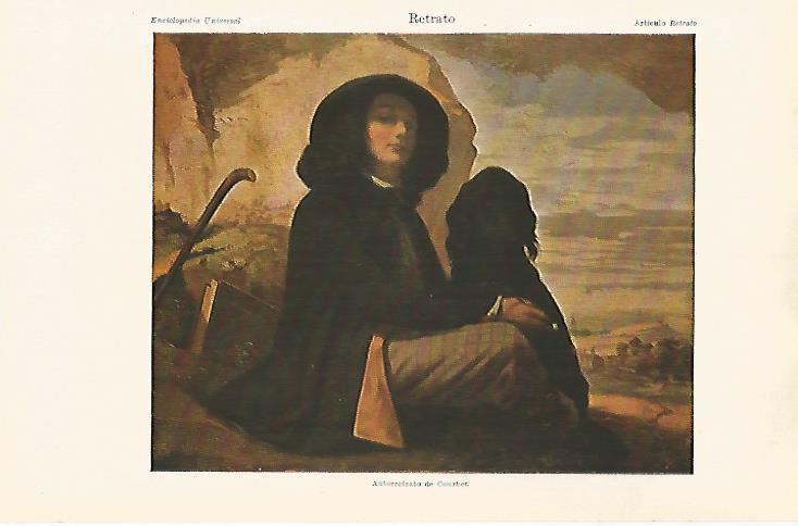 LAMINA ESPASA 31095: Autorretrato de Courbet