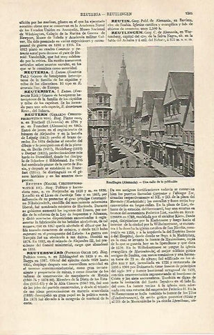 LAMINA ESPASA 31107: Calle de Reutlingen Alemania
