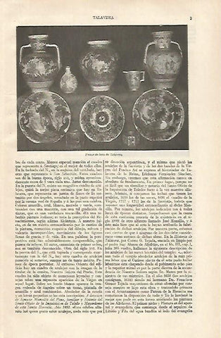 LAMINA ESPASA 31109: Piezas de loza de Talavera Toledo