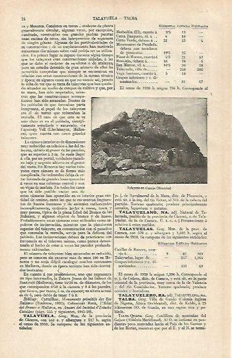LAMINA ESPASA 31117: Talayot en Curnia Mallorca