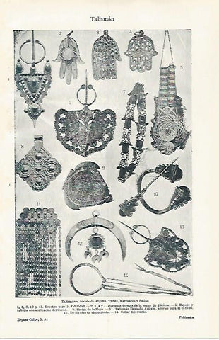 LAMINA ESPASA 31121: Talismanes de  Argelia Tunez Marruecos y Sudan