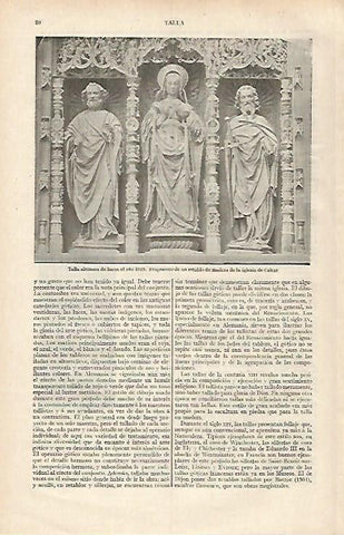 LAMINA ESPASA 31125: Retablo de la iglesia de Calcar Alemania