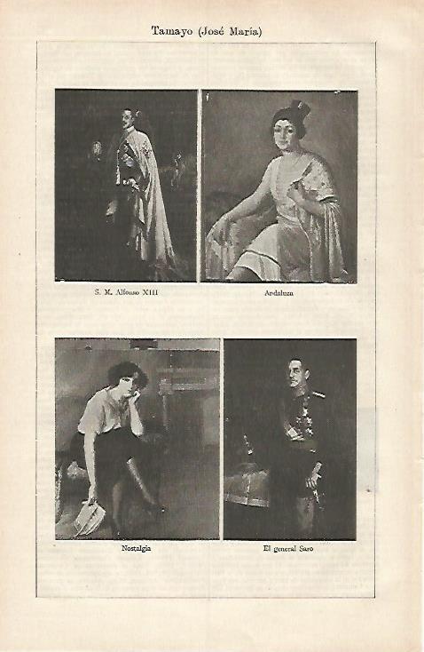 LAMINA ESPASA 31149: Retratos por Jose Maria Tamayo
