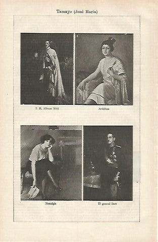 LAMINA ESPASA 31149: Retratos por Jose Maria Tamayo