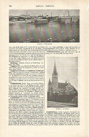 LAMINA ESPASA 31155: Vista y Museo de Tempere Finlandia