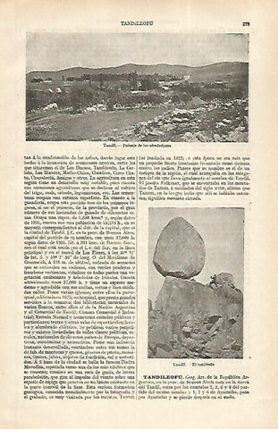 LAMINA ESPASA 31161: Paisaje de Tandil Argentina