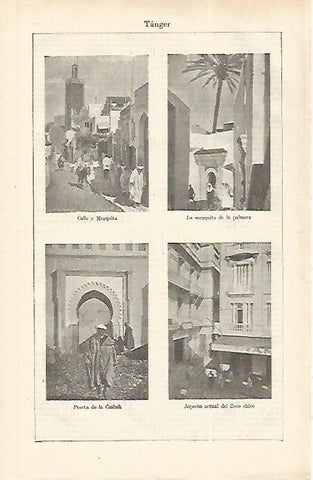 LAMINA ESPASA 31166: Calles de Tanger Marruecos