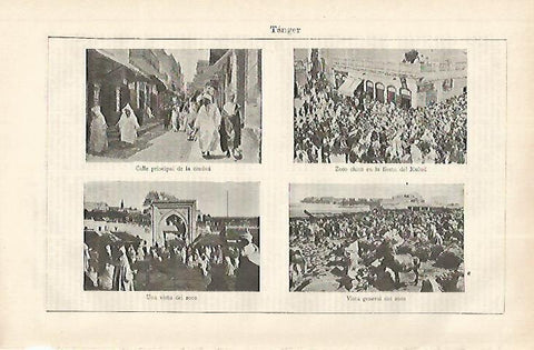 LAMINA ESPASA 31167: Zoco de Tanger Marruecos