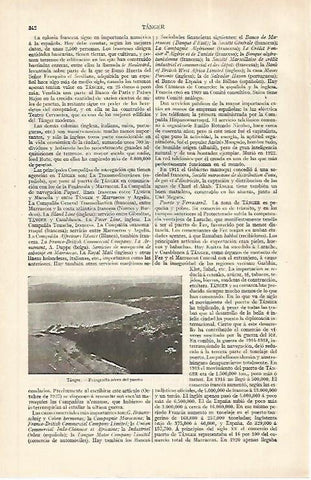 LAMINA ESPASA 31169: Puerto de Tanger Marruecos