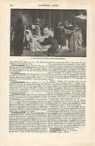 LAMINA ESPASA 31177: La rendicion de Tannhauser por F. Dicksee