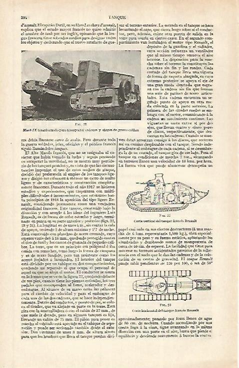 LAMINA ESPASA 31182: Tanque Mark IX