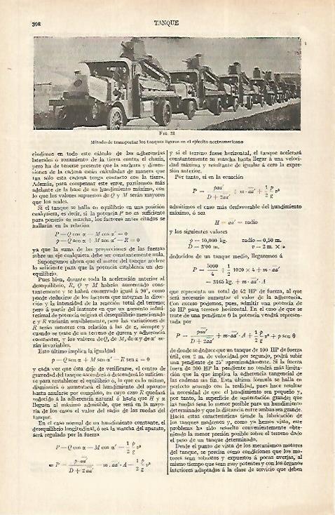LAMINA ESPASA 31184: Transporte de tanques de Estados Unidos