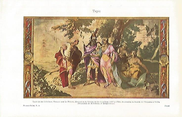 LAMINA ESPASA 31211: Tapiz de los Gobelinos por Le Febure