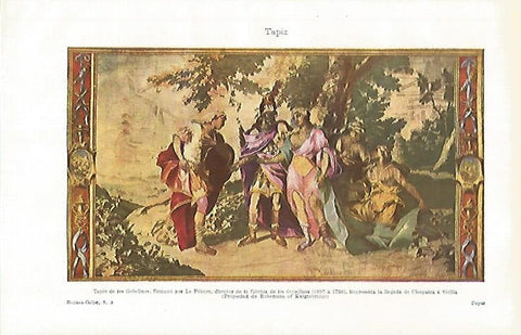 LAMINA ESPASA 31211: Tapiz de los Gobelinos por Le Febure