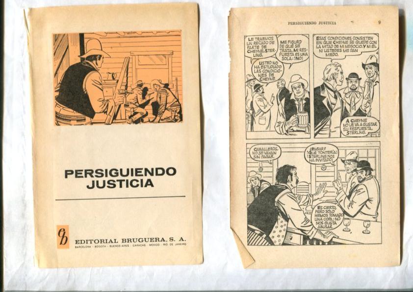 Bonanza: Persiguiendo justicia, FALTAN LAS PAGINAS 1,2,3, dibujos de : ?