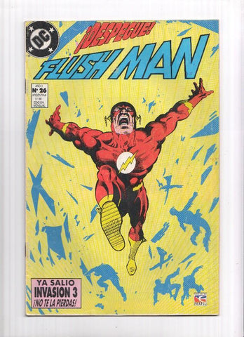 Flash version en argentina: Flush Man numero 26 (subrayado parte del credito): Como una paja en un huracan
