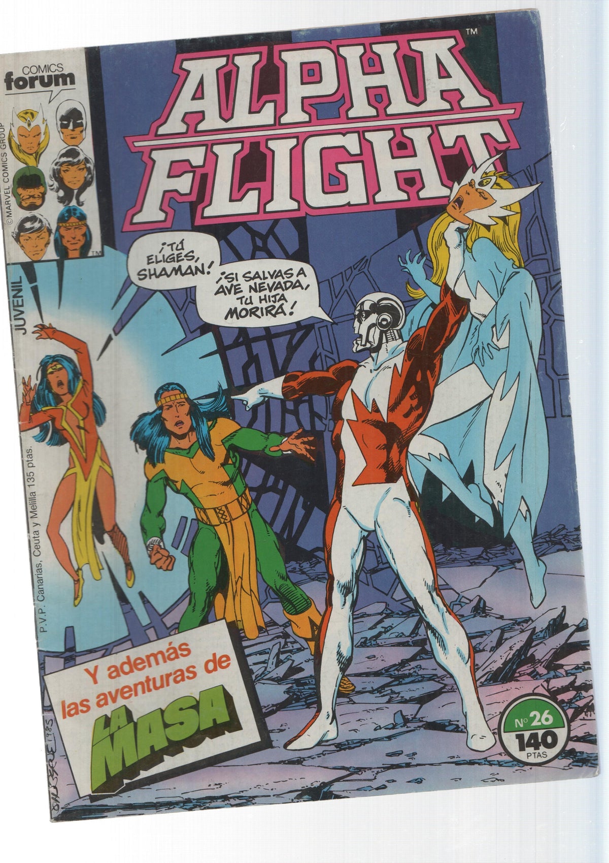 Marvel Forum: Alpha Flight num 26 (num 1 atras) - Traicion