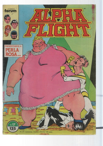 Forum, Marvel: Alpha Flight num 17 - Destruccion. Presentamos a Perla Rosa