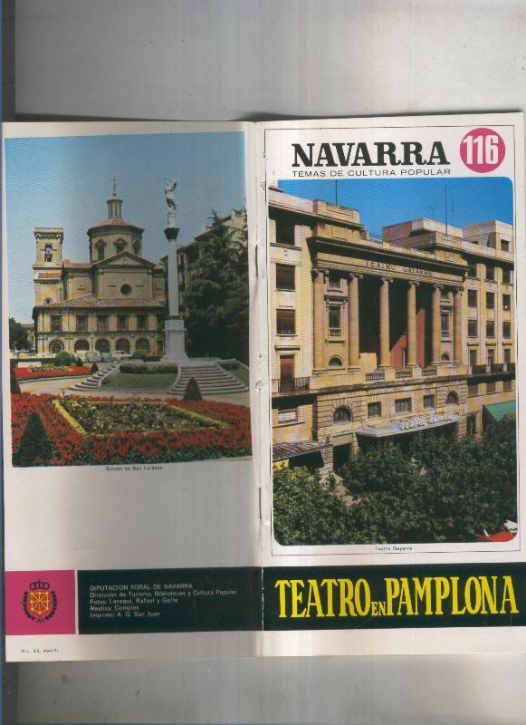 Navarra temas de cultura popular numero 116: Teatro de Pamplona