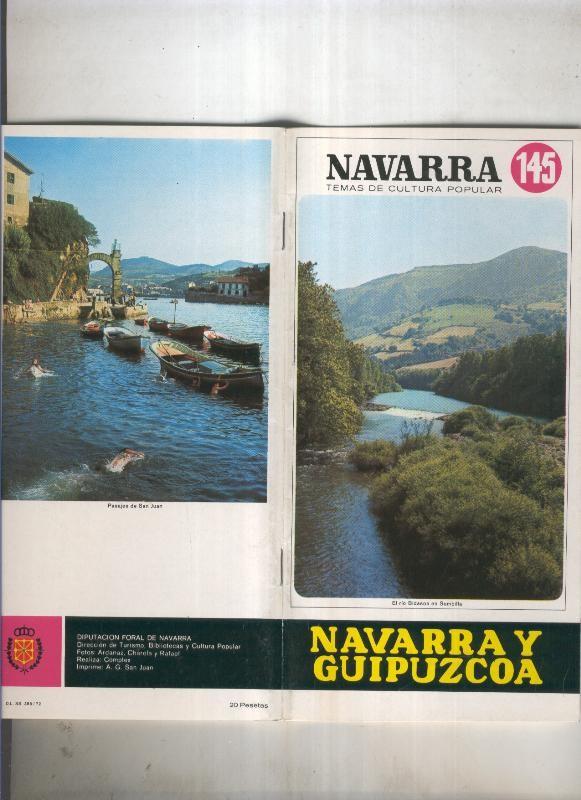 Navarra temas de cultura popular numero 145: Navarra y Guipuzcoa