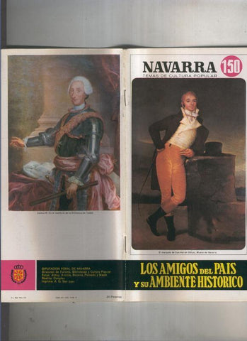 Navarra temas de cultura popular numero 150: Los amigos del pais y su ambiente historico
