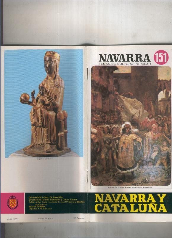 Navarra temas de cultura popular numero 151: Navarra y Cataluña