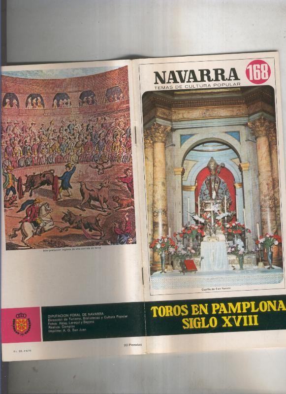 Navarra temas de cultura popular numero 168: Toros en Pamplona, siglo XVIII