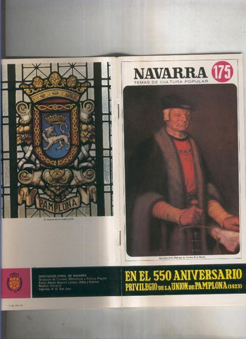 Navarra temas de cultura popular numero 175: En el 550 aniversario, privilegio de la