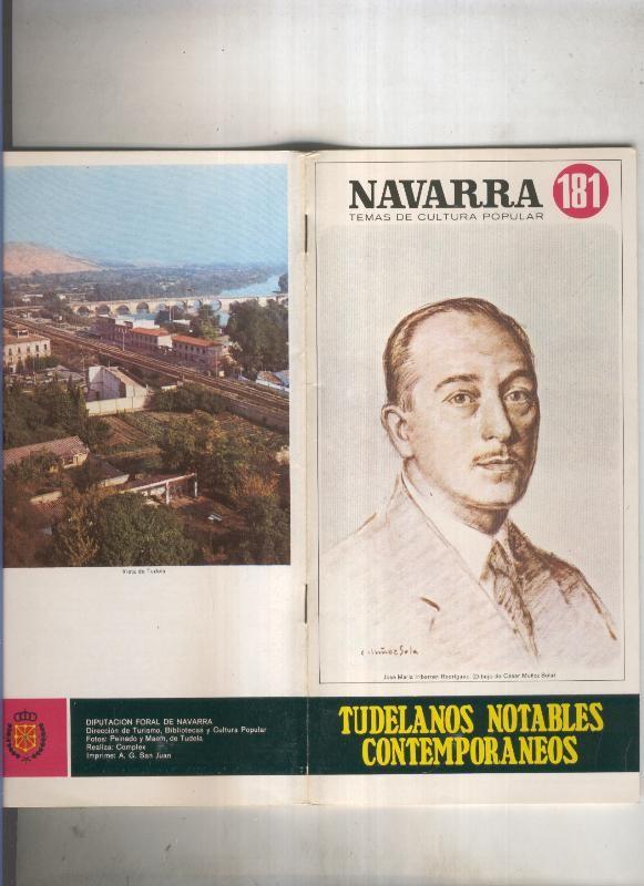 Navarra temas de cultura popular numero 181: Tudelanos notables contemporaneos