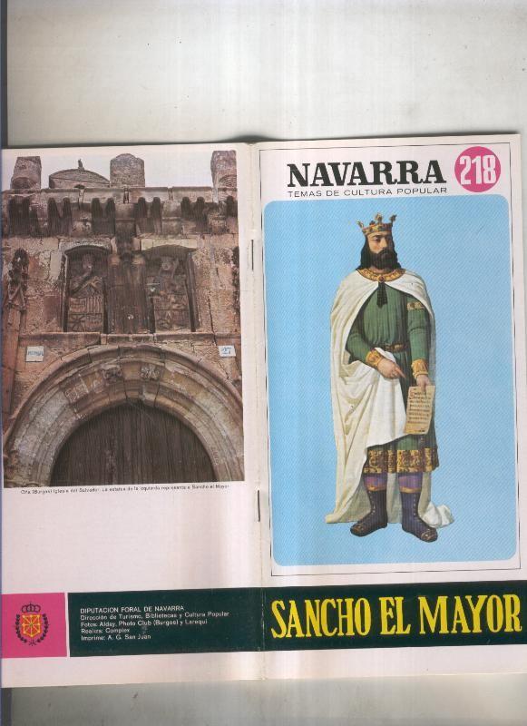 Navarra temas de cultura popular numero 218: Sancho el mayor
