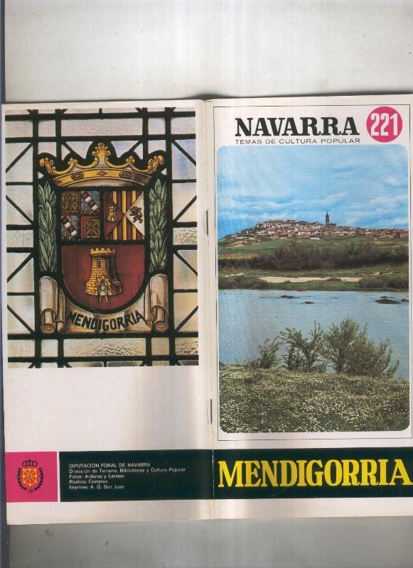 Navarra temas de cultura popular numero 221: Mendigorria