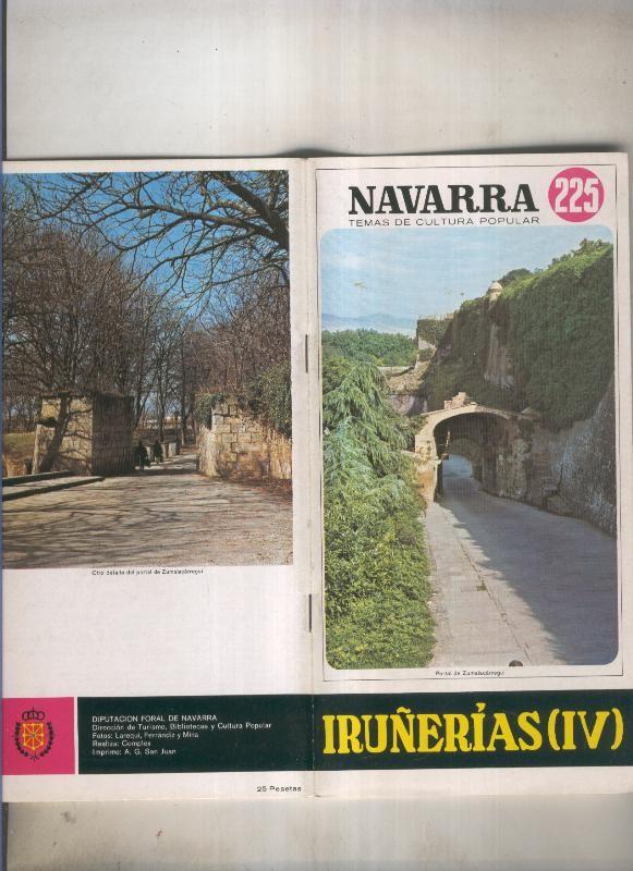 Navarra temas de cultura popular numero 225: Iruñerias IV