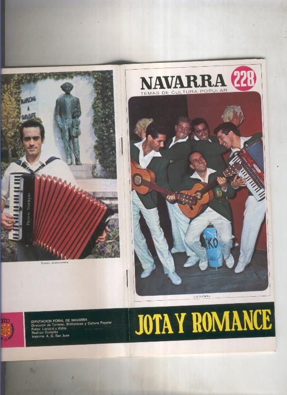 Navarra temas de cultura popular numero 228: Jota y romance