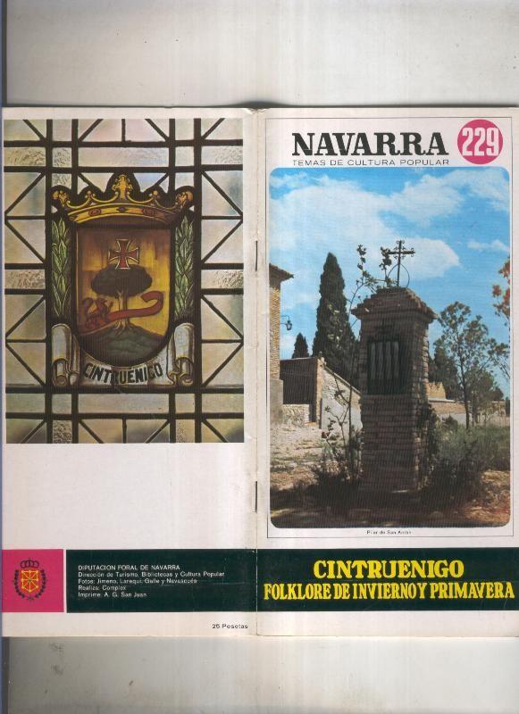 Navarra temas de cultura popular numero 229: Cintruenigo, folklore de invierno y primavera