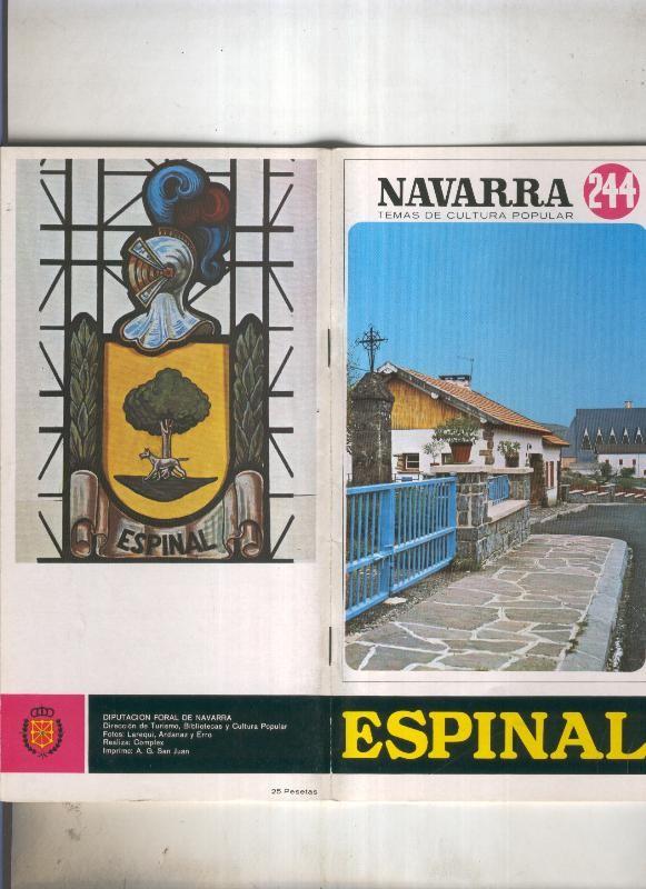 Navarra temas de cultura popular numero 244: Espinal