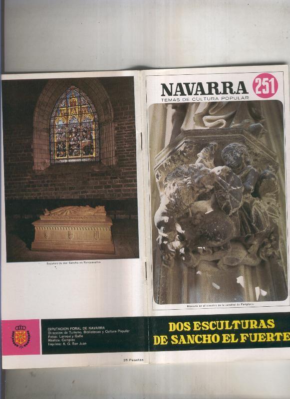 Navarra temas de cultura popular numero 251: Dos esculturas de Sancho el fuerte