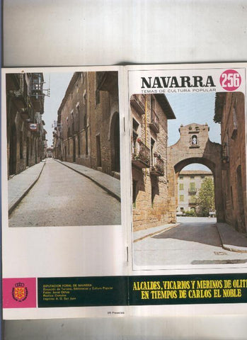 Navarra temas de cultura popular numero 256: Alcaldes, Vicacios y Merinos de Olite 