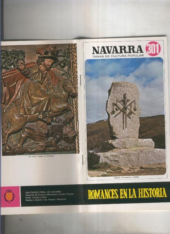 Navarra temas de cultura popular numero 301: Romances en la historia