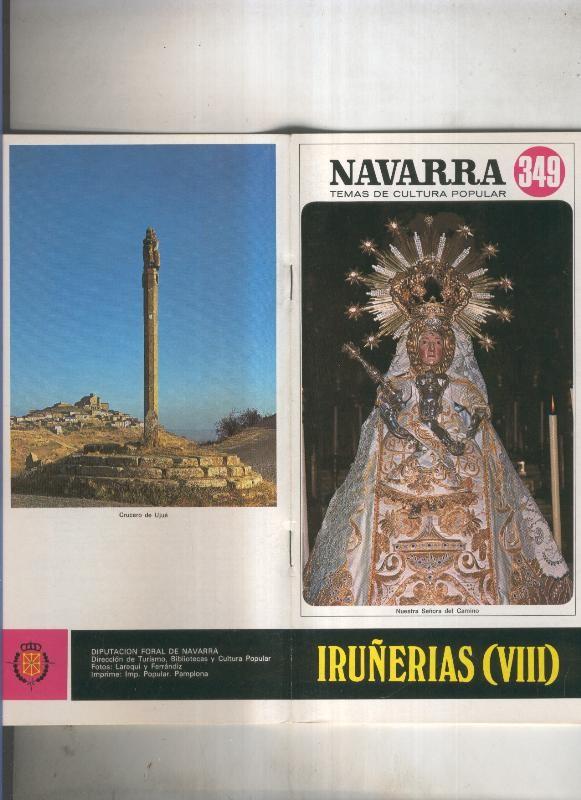Navarra temas de cultura popular numero 349: Iruñerias VIII