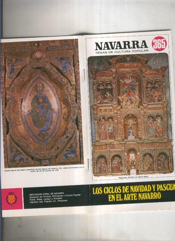 Navarra temas de cultura popular numero 365: Los ciclos de Navidad y Pascua en el arte Navarro