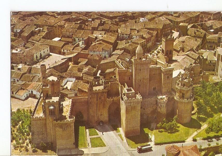 Postal 028693 : Olite (Navarra), vista aerea