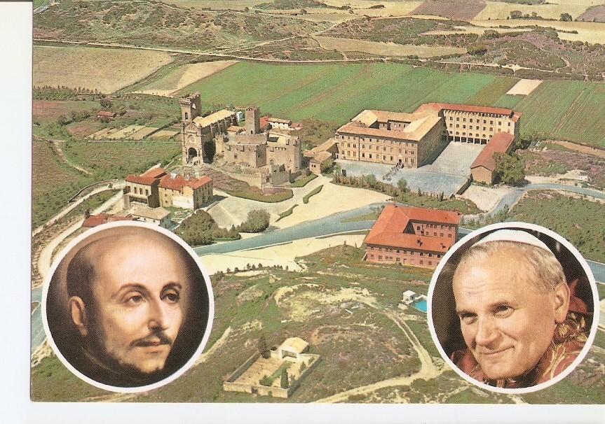 Postal 024792 : Visita de Juan Pablo II Papa. Loyola (Gipuzcoa) y Javier (Navarra)