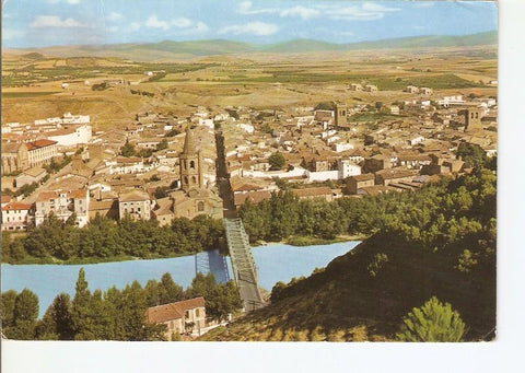 Postal 024799 : Sanguesa (Navarra) vista general y rio Aragon